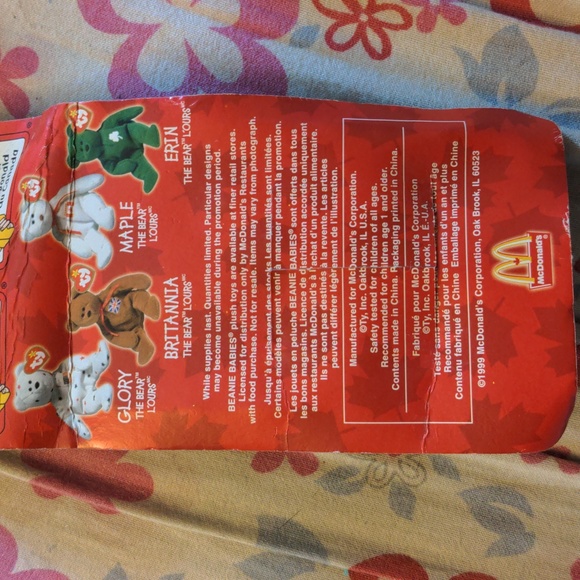 Maple The Bear Vintage Mc Donalds Ty 1999 Sealed - Picture 10 of 11